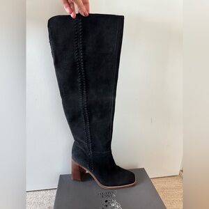 Vince Camuto Black Over the Knee Boots